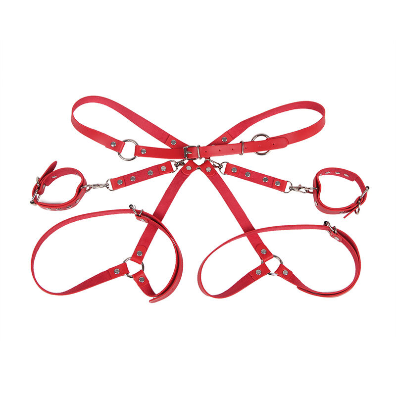 Subblime Fetish 953706 Handcuffs With Bondage Belt - 4