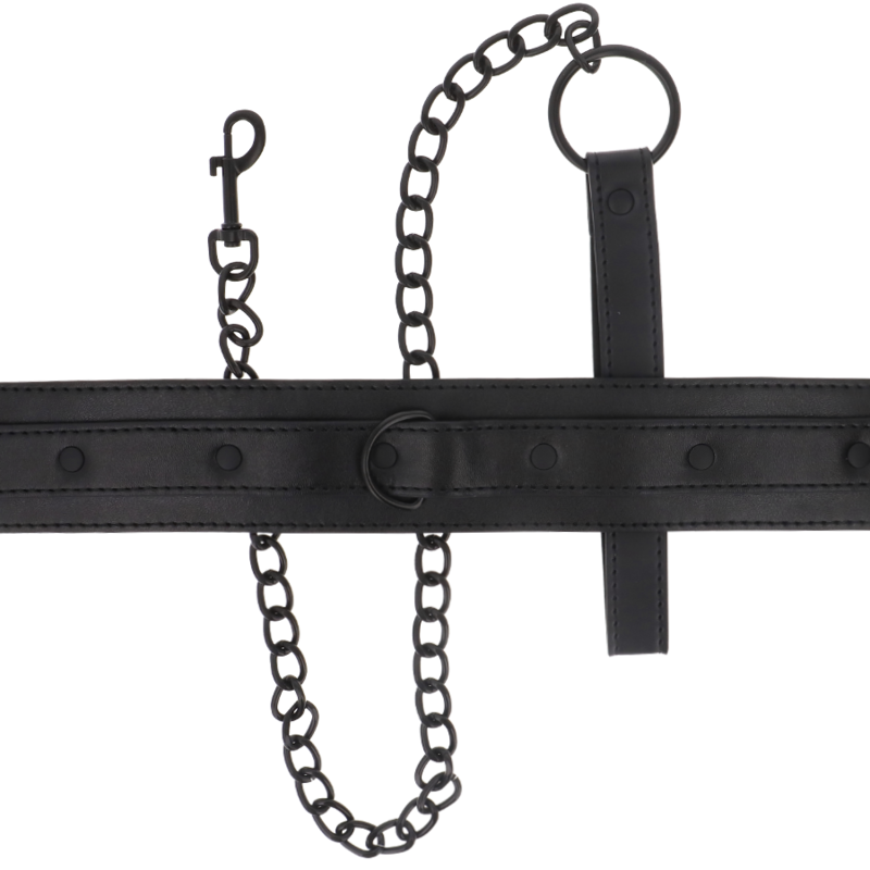 Intense Fetish Vegan Leather Collar - 4