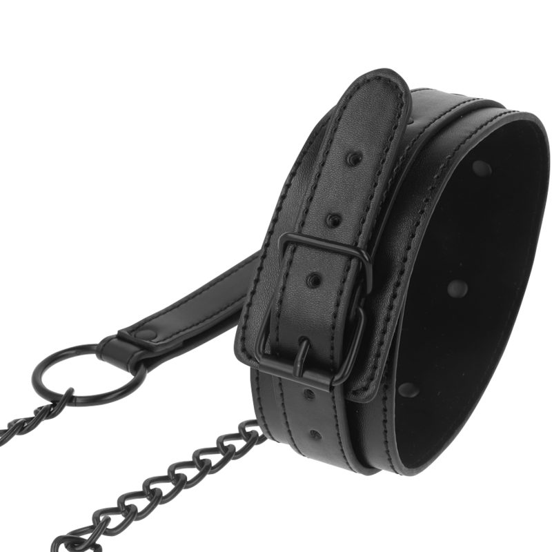 Intense Fetish Vegan Leather Collar - 2