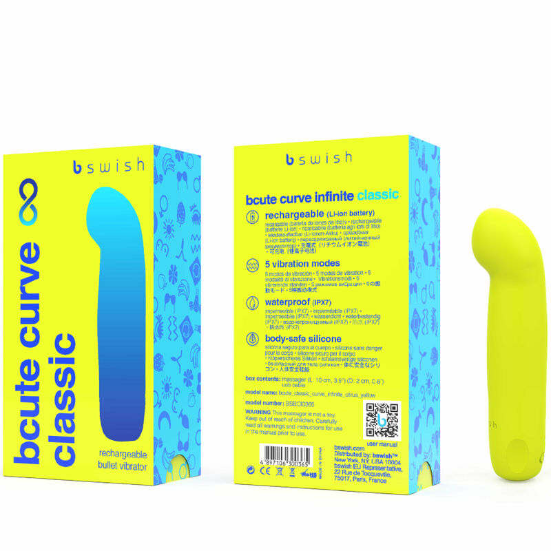 Swish Bcute Curve Infinite Classic Rechargeable Silicone Vibrator - 3