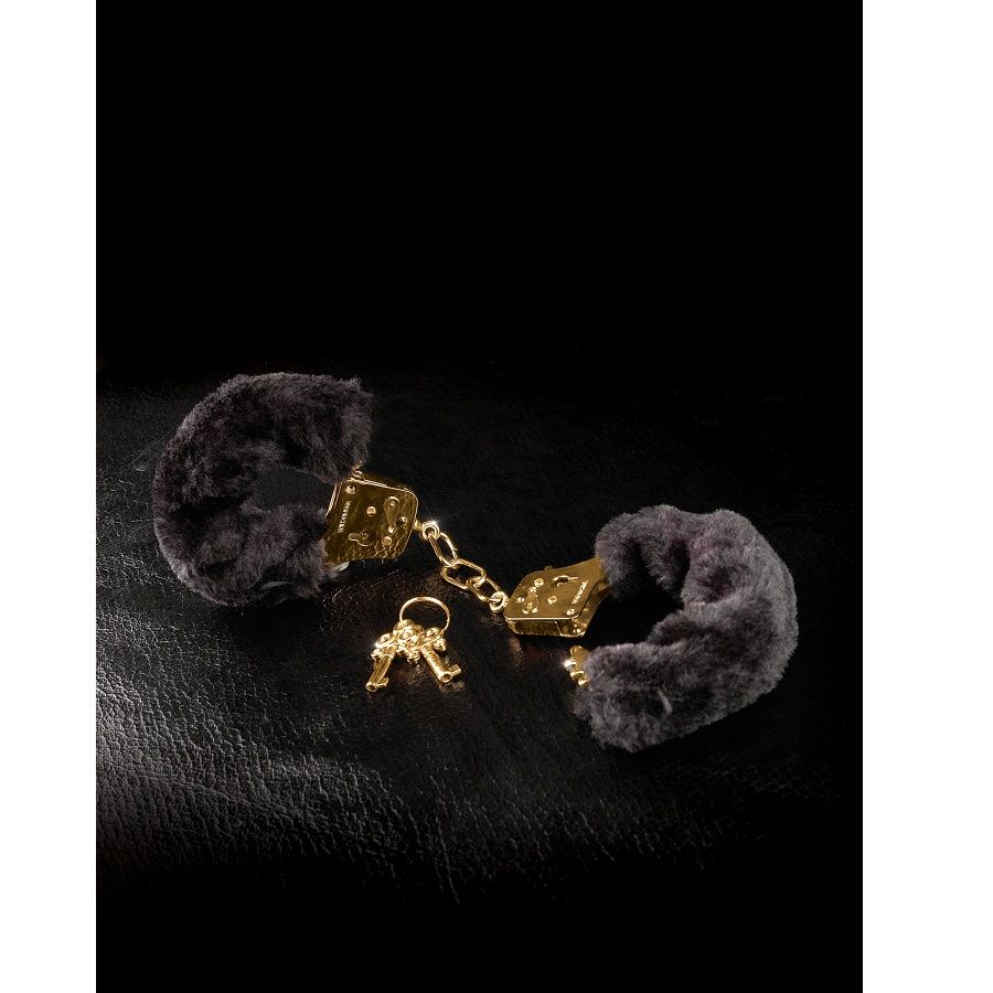 Fetish Fantasy Gold Deluxe Furry Cuffs - 3