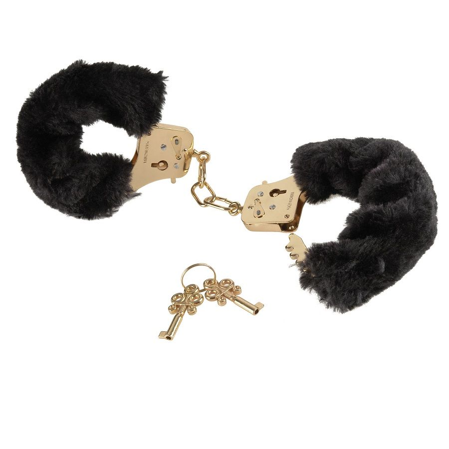 Fetish Fantasy Gold Deluxe Furry Cuffs - 4