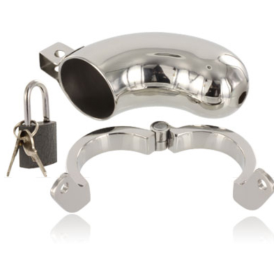 Metal Hard Brig Chastity Ring - 2