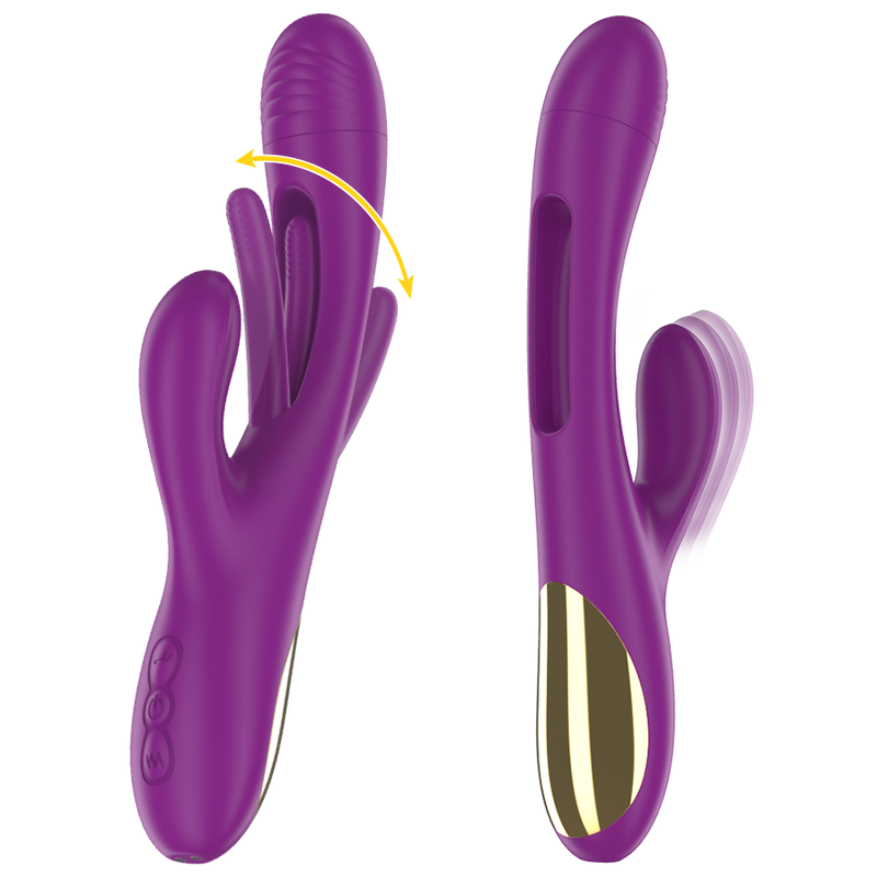 Intense High Tech Apolo Uppladdningsbar Multifunction Vibrator 7 Vibrations With Swinging Motion - 2