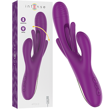 Intense High Tech Apolo Uppladdningsbar Multifunction Vibrator 7 Vibrations With Swinging Motion