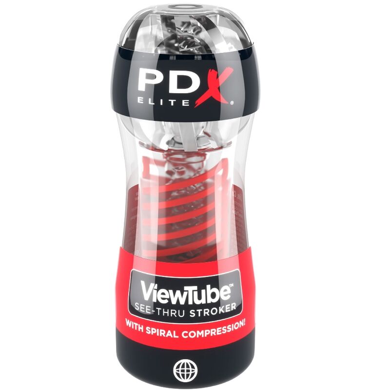 Pdx Elite Stroker Viewtube 2 Spiral Compression