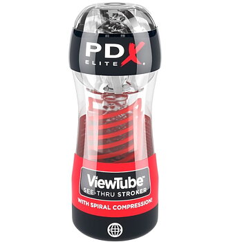 Pdx Elite Stroker Viewtube 2 Spiral Compression
