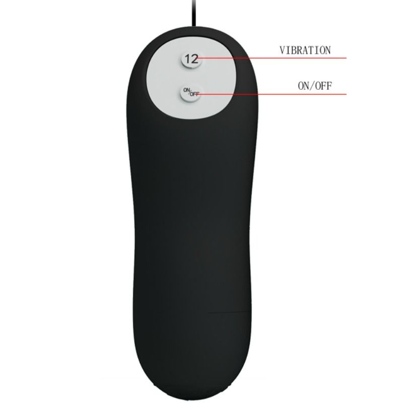 Remote Control Pretty Love Silicone Anal Plug 12 Vibration Modes - 5
