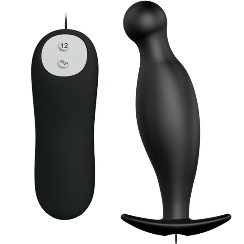 Remote Control Pretty Love Silicone Anal Plug 12 Vibration Modes