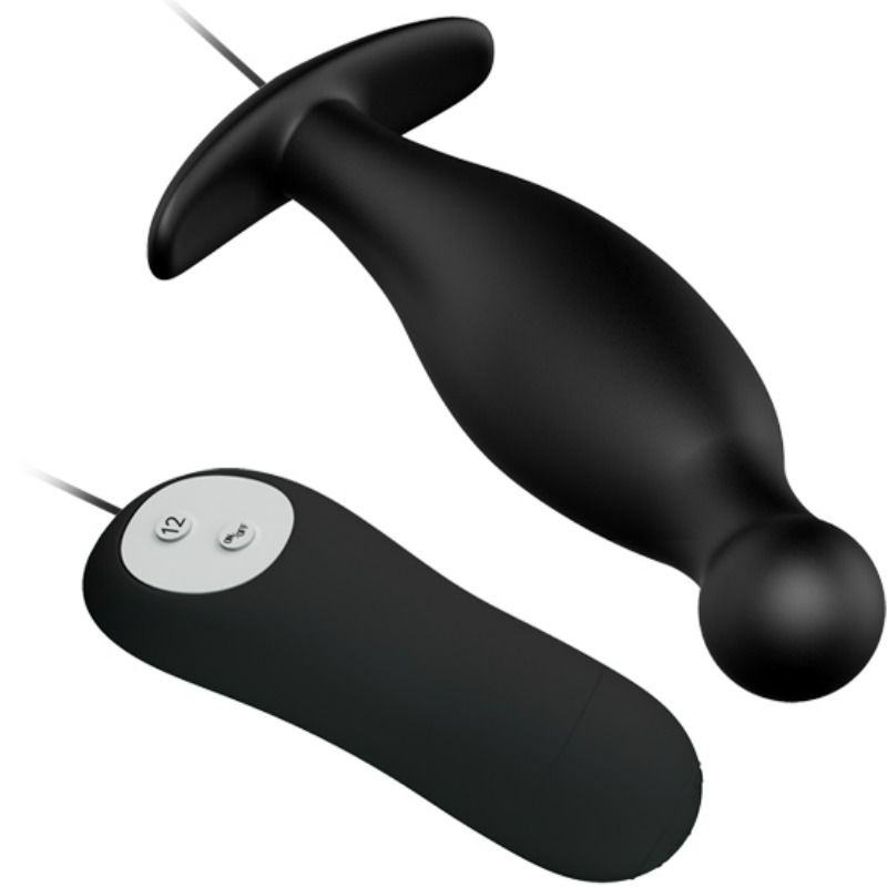 Remote Control Pretty Love Silicone Anal Plug 12 Vibration Modes - 3