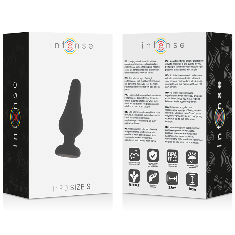 Intense Anal Toys Anal Plug Pipo Silicone 9 8 CM - 4