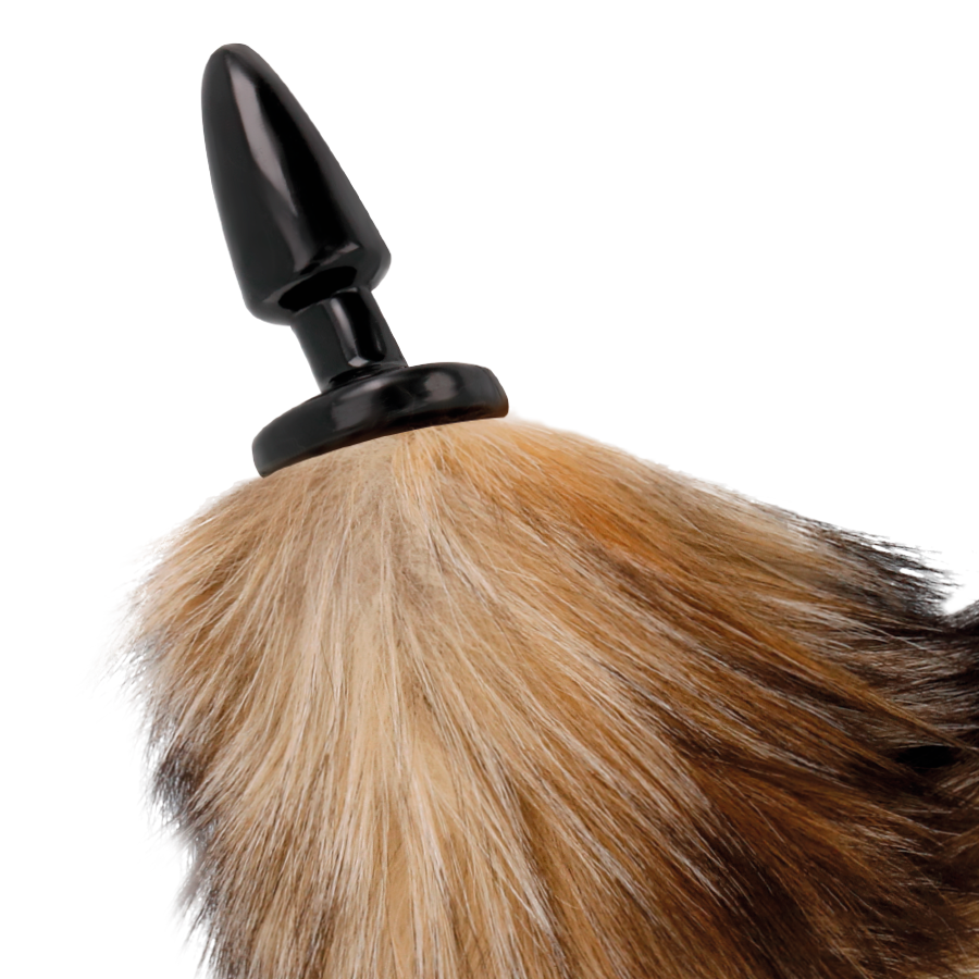 Darkness Anal Natural Tail With Silicone Anal Plug 10 Cm - 3