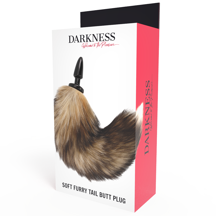 Darkness Anal Natural Tail With Silicone Anal Plug 10 Cm - 4