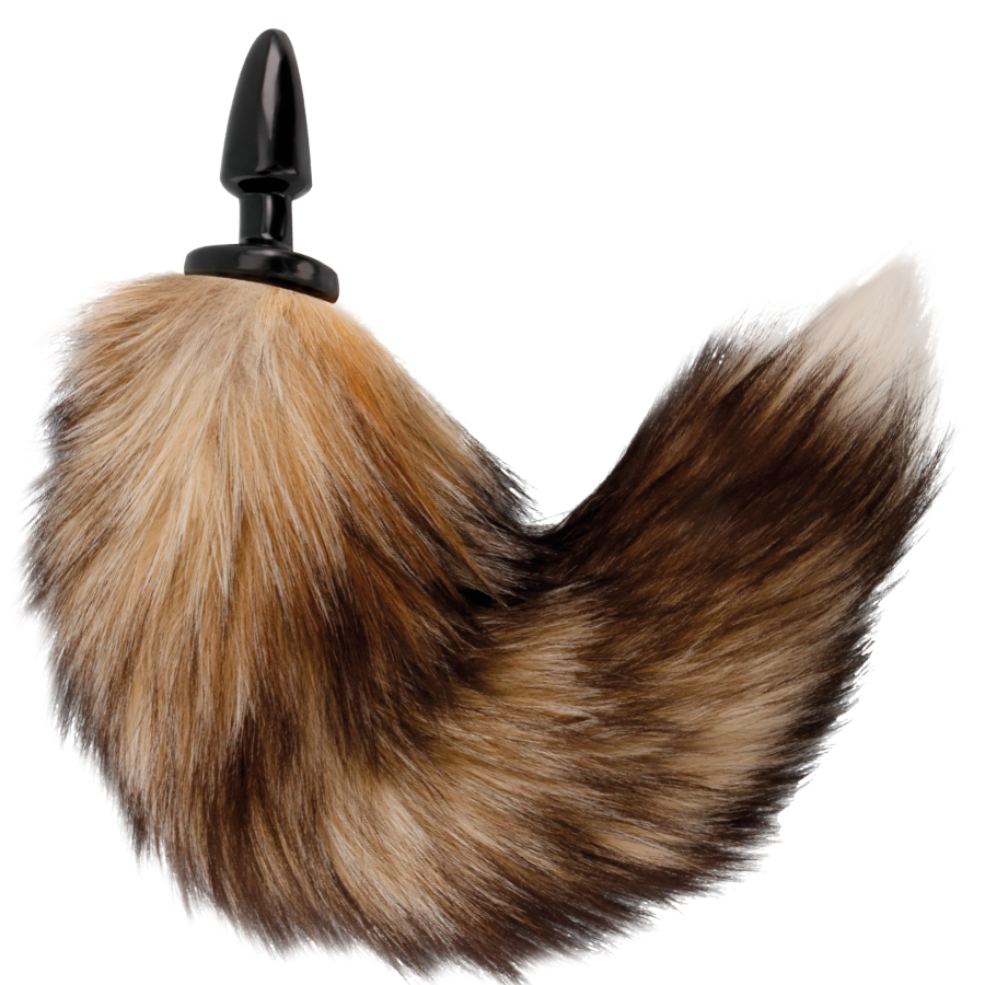 Darkness Anal Natural Tail With Silicone Anal Plug 10 Cm - 2