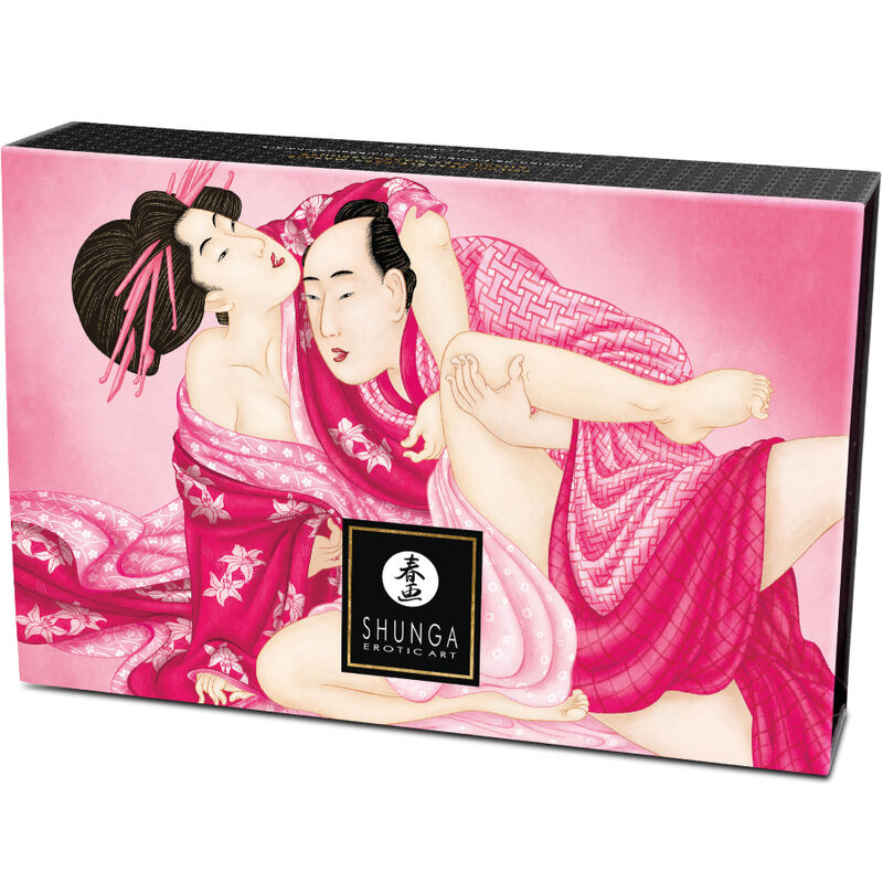 Shunga Body Power Edible Massage Powder Kit Raspberry - 4