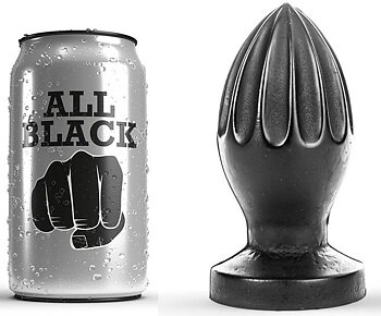 All Black Plug Anal 12 Cm