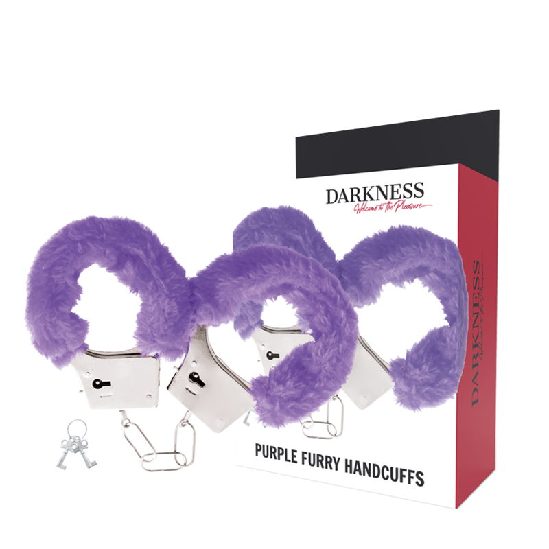 Darkness Bondage Lined Metal Handcuffs