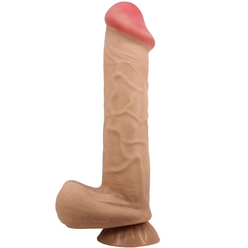 Dildos Pretty Love Sliding Skin Realistisk With Sliding Skin Suction Cup 26 cm - 8