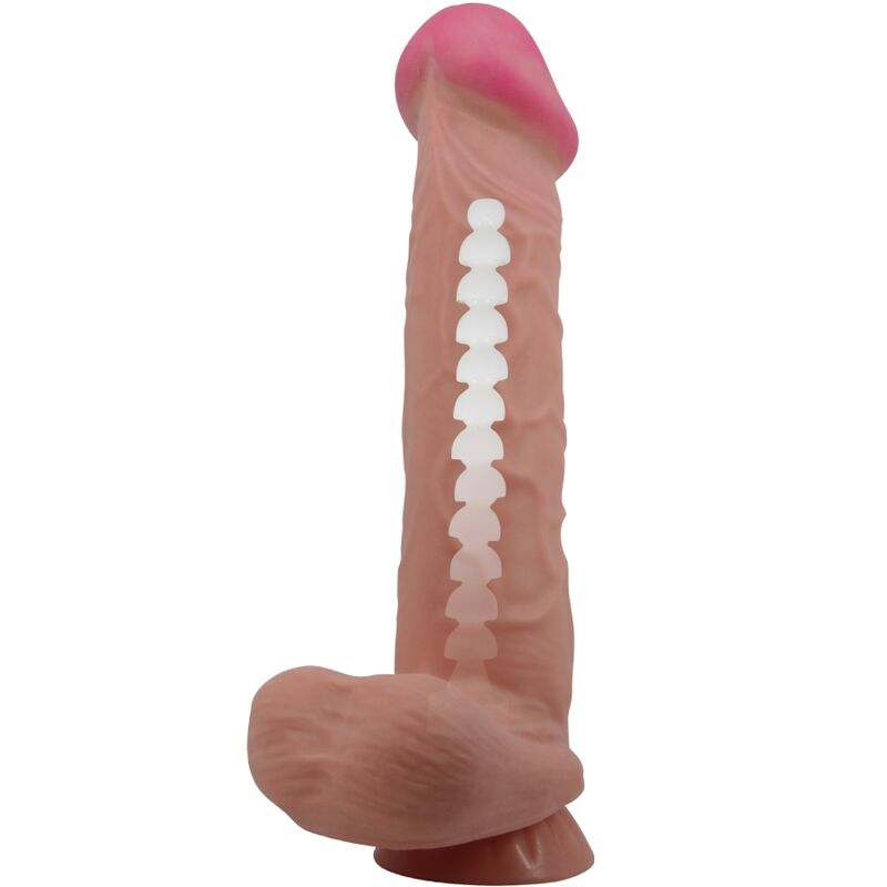 Dildos Pretty Love Sliding Skin Realistisk With Sliding Skin Suction Cup 26 cm - 6