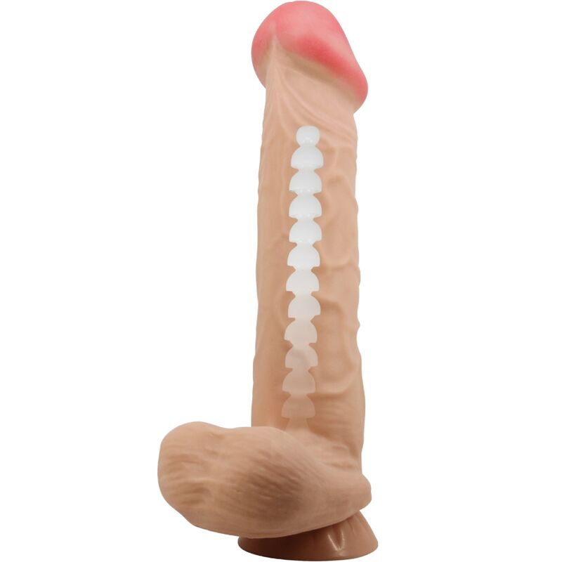 Dildos Pretty Love Sliding Skin Realistisk With Sliding Skin Suction Cup 26 cm - 10
