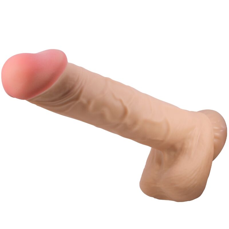 Dildos Pretty Love Sliding Skin Realistisk With Sliding Skin Suction Cup 26 cm - 2