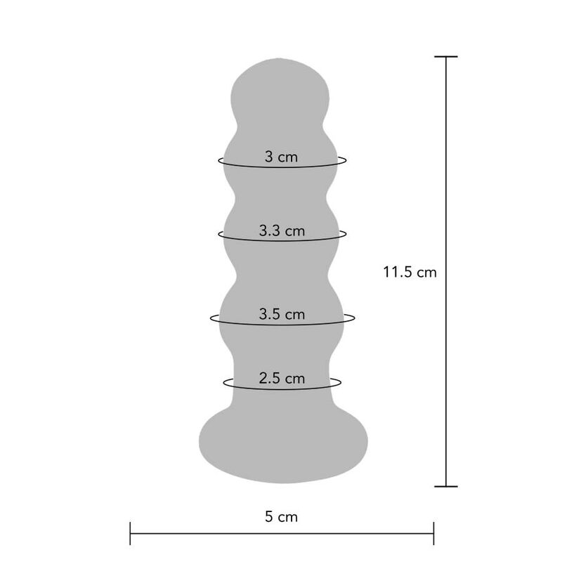 Toyjoy Buttocks The Radiant Glass Buttplug - 2