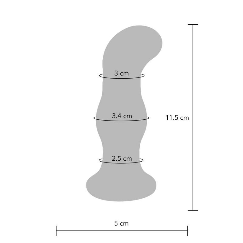 Toyjoy The Gleaming Vibrating Glas Buttplug - 2