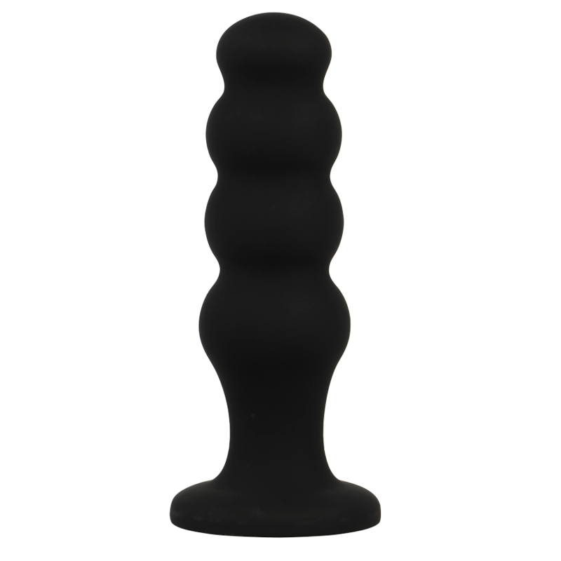 Black Silver Scott Premium Silicone Anal Plug