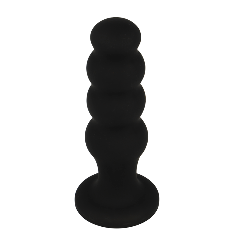 Black Silver Scott Premium Silicone Anal Plug - 3