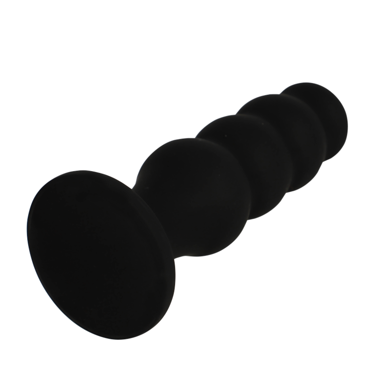 Black Silver Scott Premium Silicone Anal Plug - 4