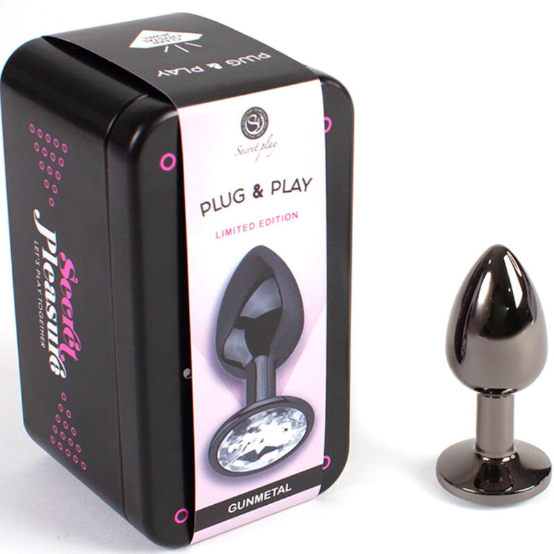 Secretplay Toys Gunmetal Butt Plug Small Size 7 Cm - 2