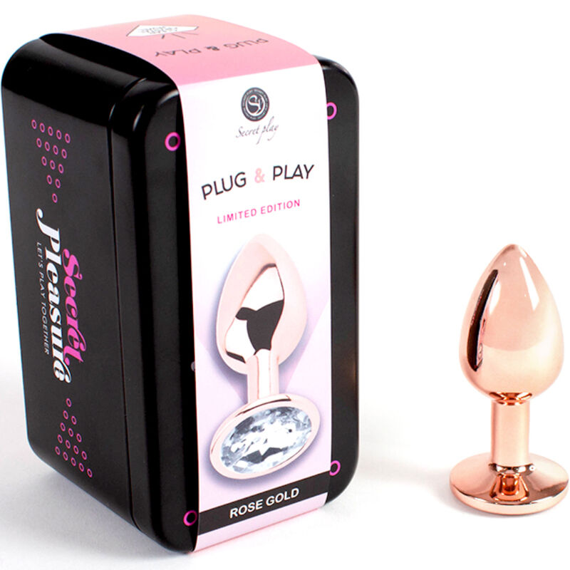 Secretplay Toys Metal Butt Plug Rose Small Size 7 Cm - 2