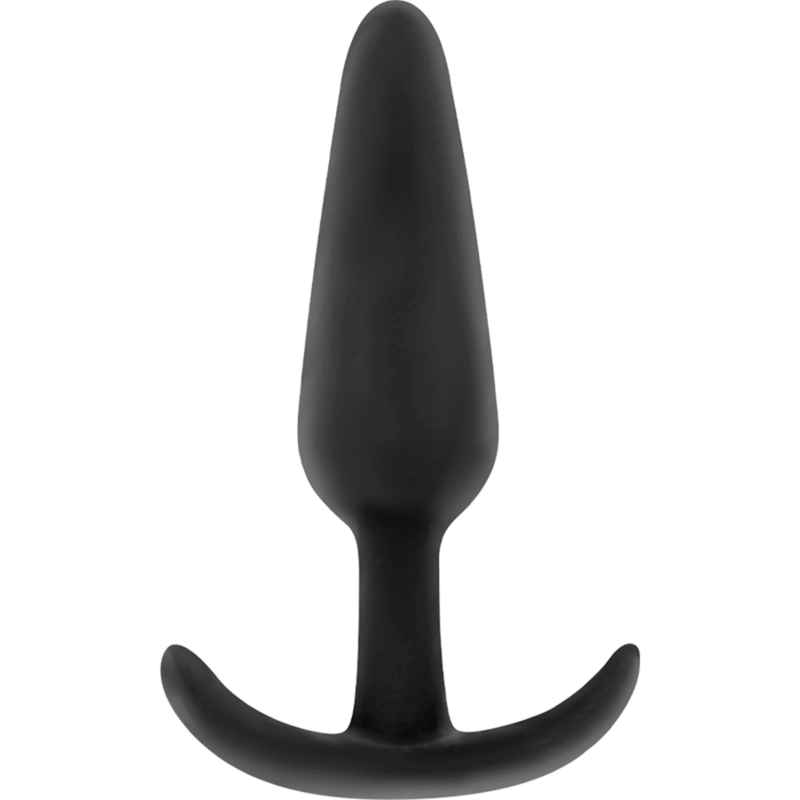Black Silver Kael Silicone Anal Plug With Medium Handle