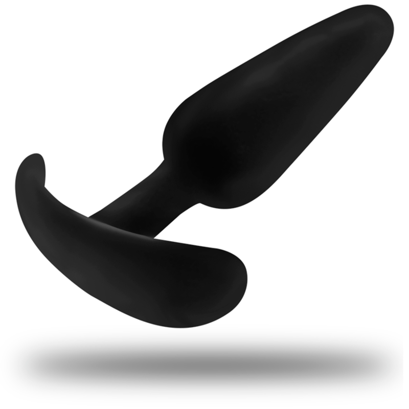 Black Silver Kael Silicone Anal Plug With Medium Handle - 3