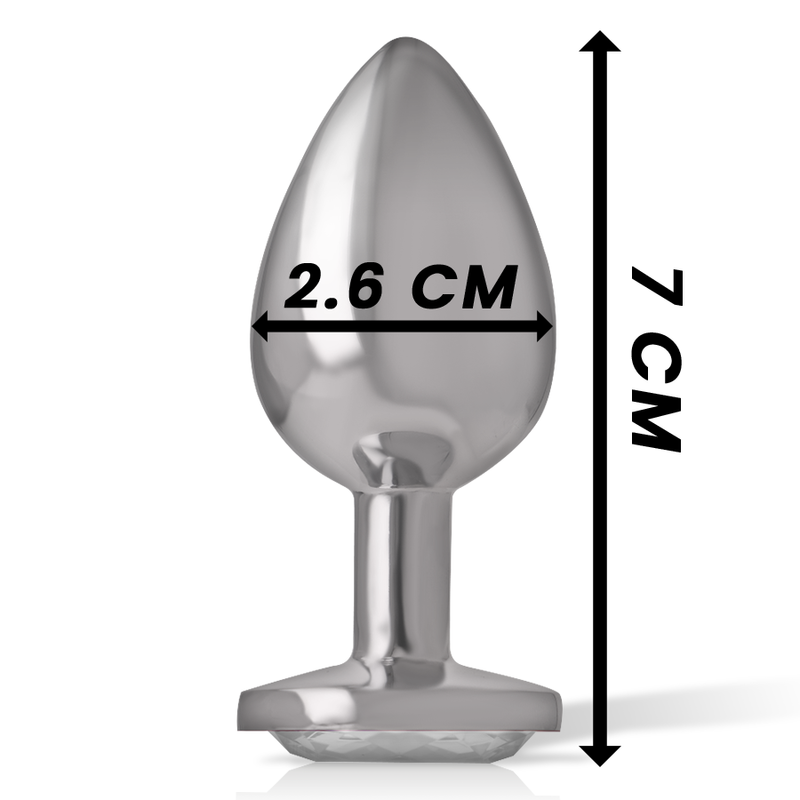 Intense Anal Toys Heart Aluminum Metal Anal Plug Size - 4