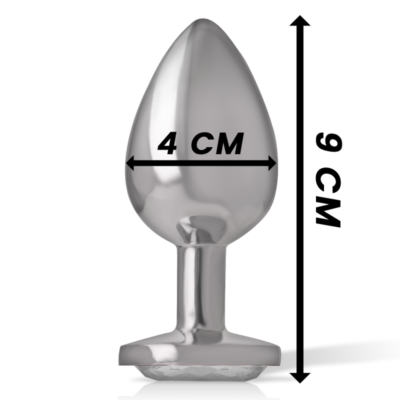 Intense Anal Toys Anal Plug Metal Aluminum Heart Size - 4
