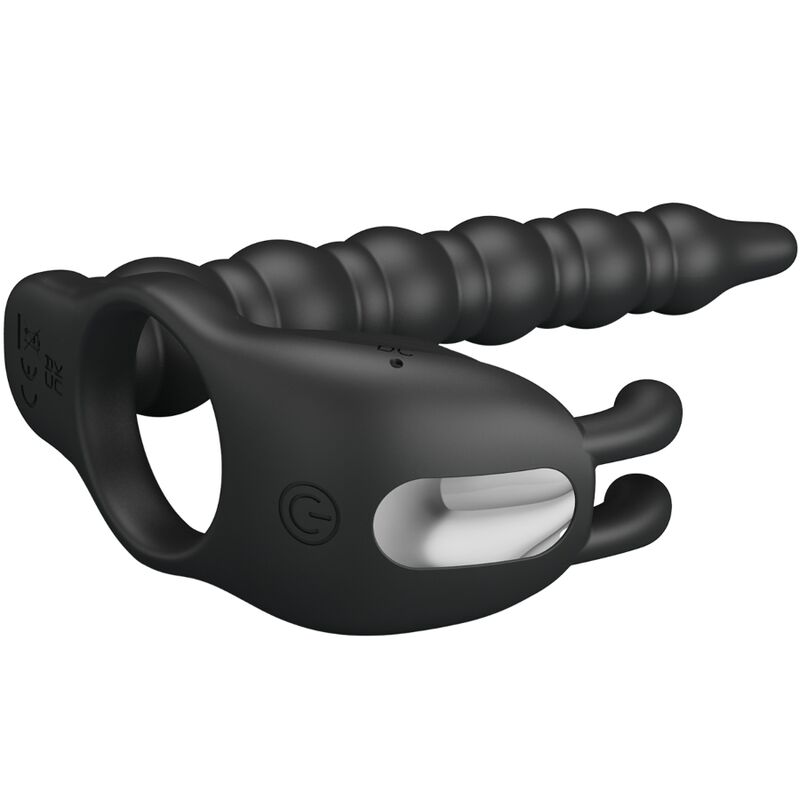 For Him Pretty Love Blackney Penis Ring With Vibrator Plug - 2