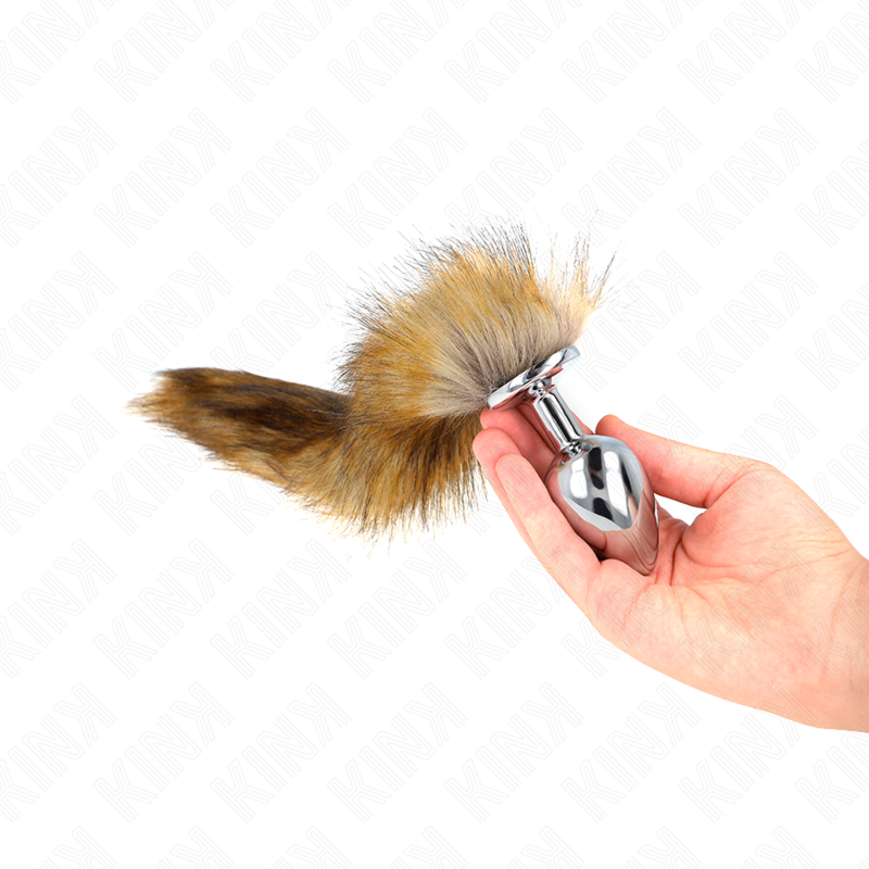 Pleasure Plugs Anal Size 10 X Cm With Synthetic Tail 40 Cm Brown