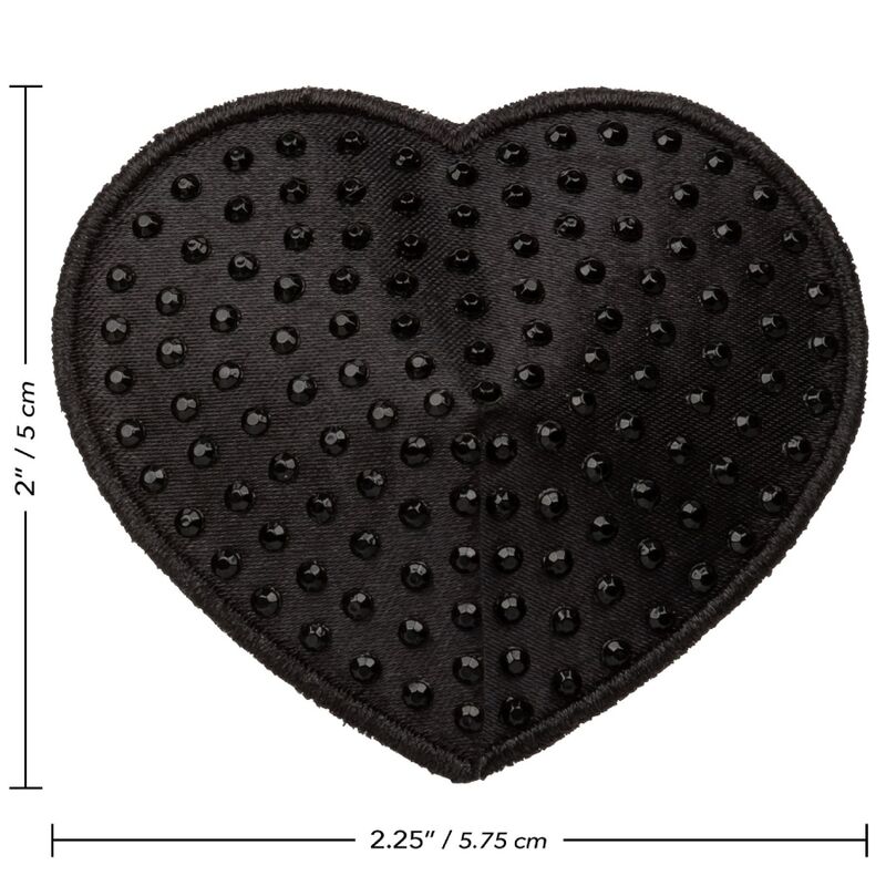 Calexotics Radiance Heart Shaped Jewel Nipple Shields - 4