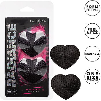 Calexotics Radiance Heart Shaped Jewel Nipple Shields