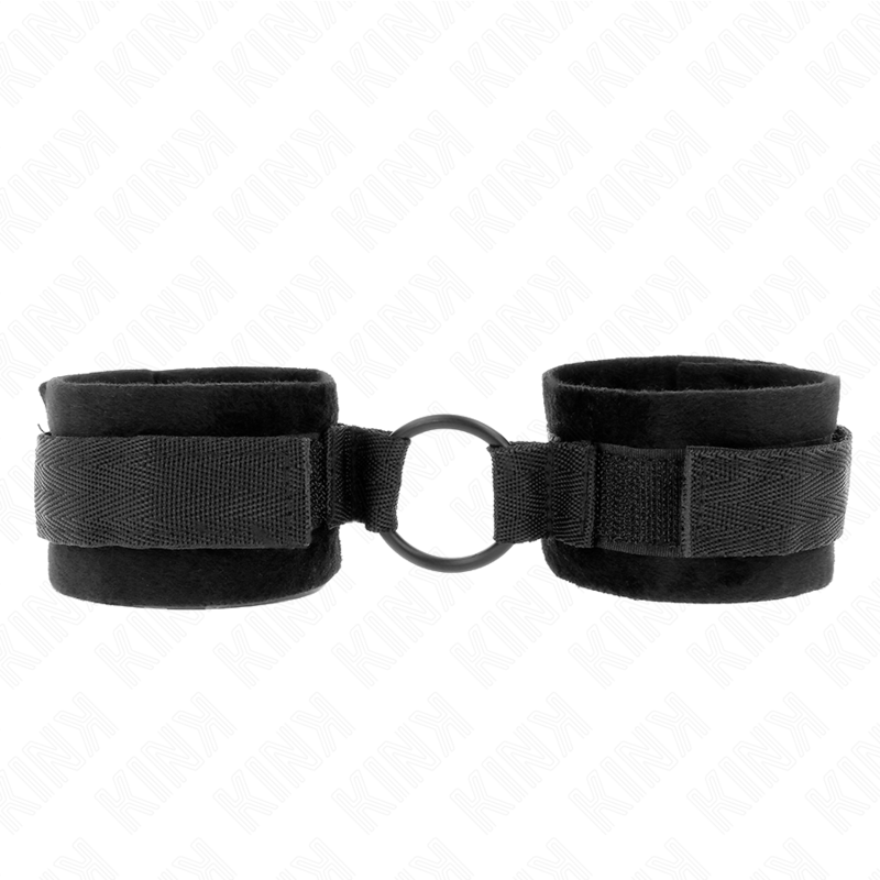 Wrist Restraint Beginner Fur Hand Cuffs 25 cm With O Ring 4 cm 15,25 cm - 2