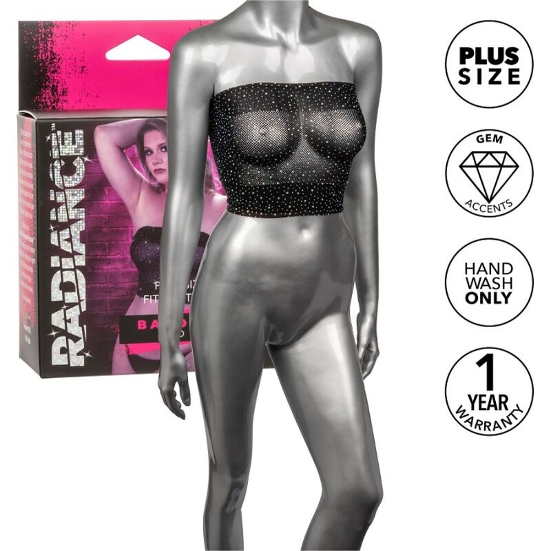 Calexotics Radiance Bandeau Top Rhine Plus Size
