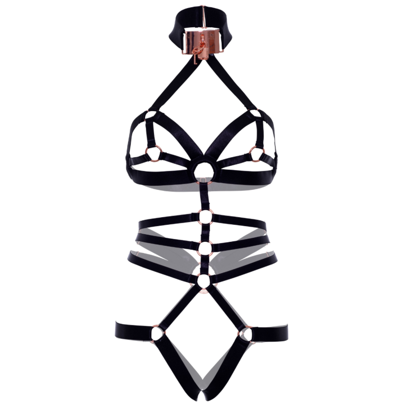 Leg Avenue Crotchless Elastic Body Harness - 5
