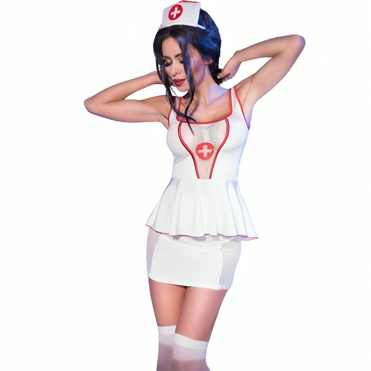 Chilirose Costume Nurse Top Skirt
