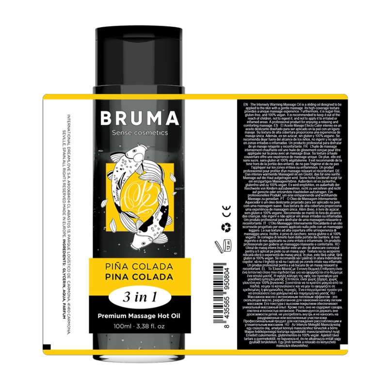 Bruma Premium Massage Hot Oil Pina Colada 3 In 100 Ml - 5