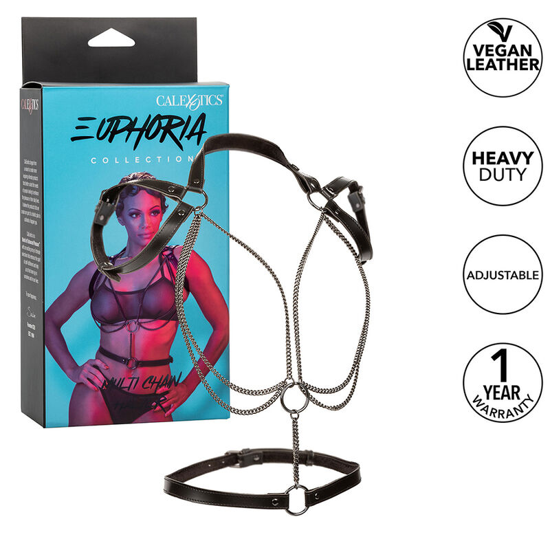 Calexotics Euphoria Multichain Halter Harness Premium - 2