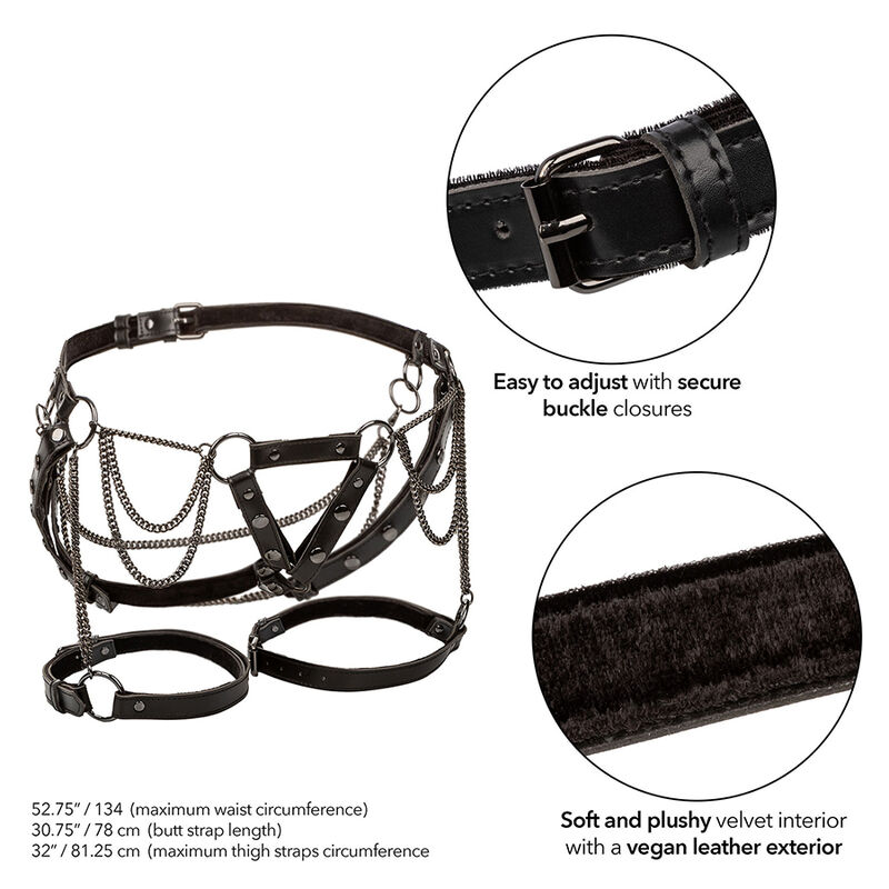 Calexotics Euphoria Multichain Thigh Harness Premium Plus - 3