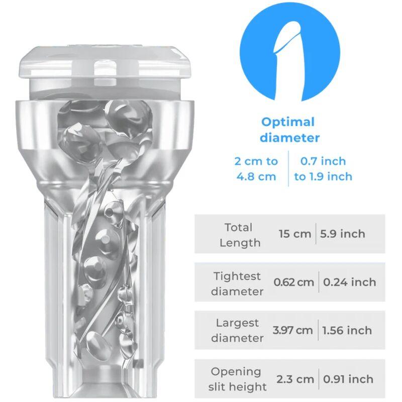 Kiiroo Feel Pocket Stroker Crystal By Kiiroo