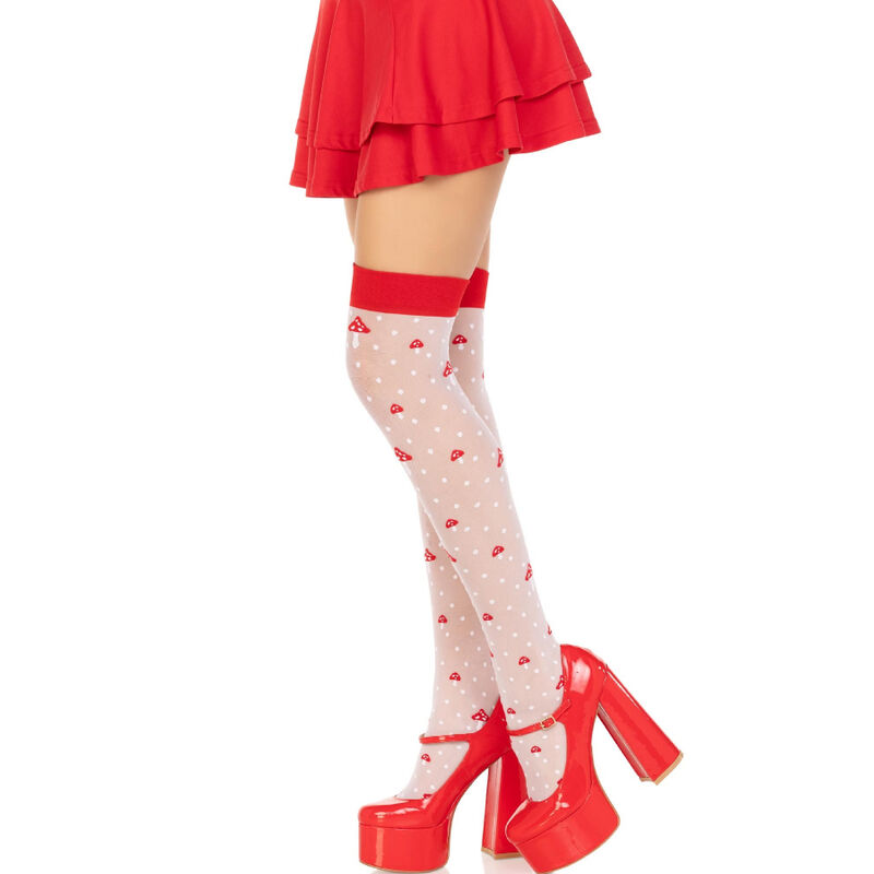 Leg Avenue Mushroom High Socks - 3