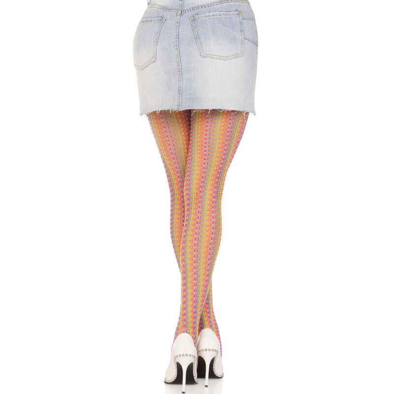 Leg Avenue Multicolor Crochet Stockings - 2